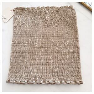 NWT Donni. Tube top beige/tan